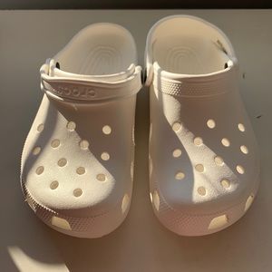 White crocs never worn!